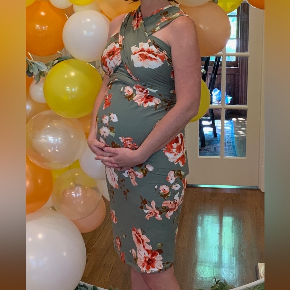 Custom made infinity maternity dress.